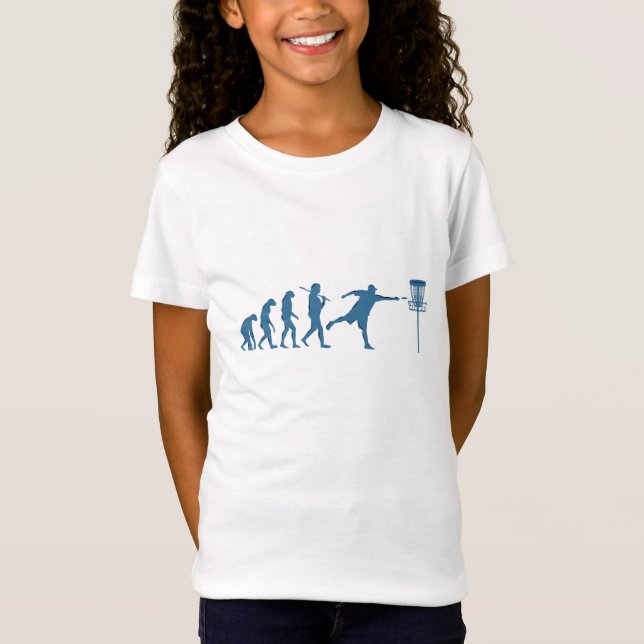 Camiseta Evolução do Golf de Disco - Presente Divertido par (Frente)