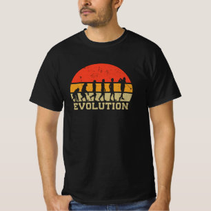 Camiseta Evolução do Golfe   Golfista Funny Vintage Golfi