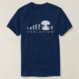 Camiseta Evolução do Homem & Barata Gráfico Divertido de Ev