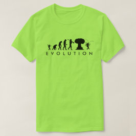 Camiseta Evolução do Homem & Barata Gráfico Divertido de Ev