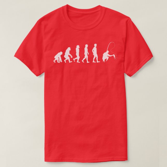 Camiseta Evolução do Homem e da Pesca (Frente do Design)