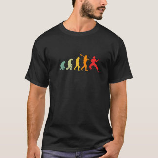 Camiseta Evolução do Homem Karate Evolução Karate Engraçado