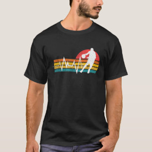 Camiseta Evolução do Jogador de Basquete Quadra de Basquete