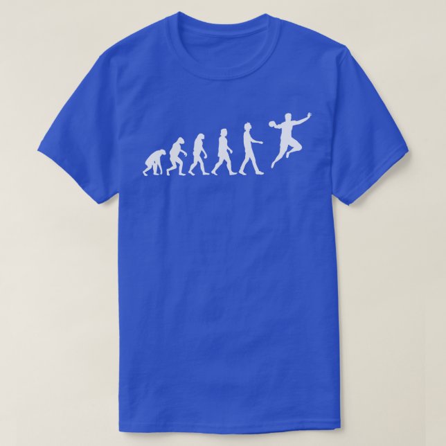 Camiseta Evolução do jogador de handebol (Frente do Design)