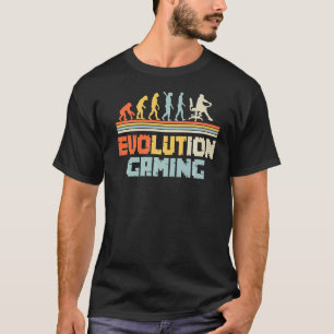 Camiseta Evolução Do Jogador De Videos games De Jogos Do Pr