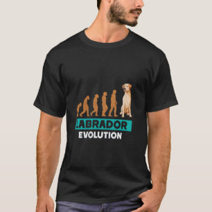 Camiseta EVOLUÇÃO DO LABRADOR Labrador Retriever Cachorro E
