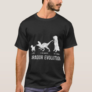 Camiseta Evolução do Labrador Labrador Retriever Engraçado