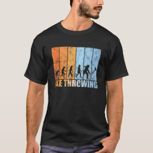 Camiseta Evolução do lançamento de machado arremesso de mac