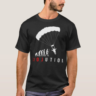 Camiseta Evolução do Paraquedas Parapente do Parapente do S