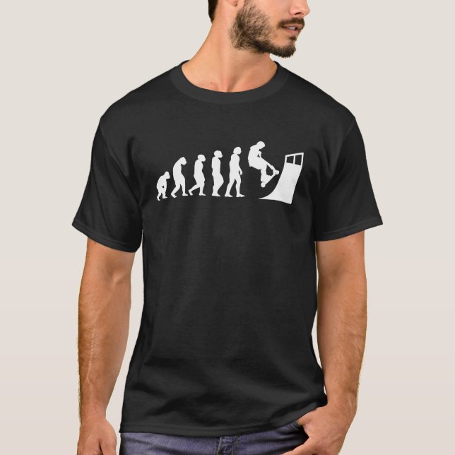 Camiseta Evolução do patinete (Frente)
