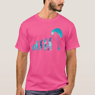 Camiseta Evolução do Piloto Parapente Parapente Paramotori