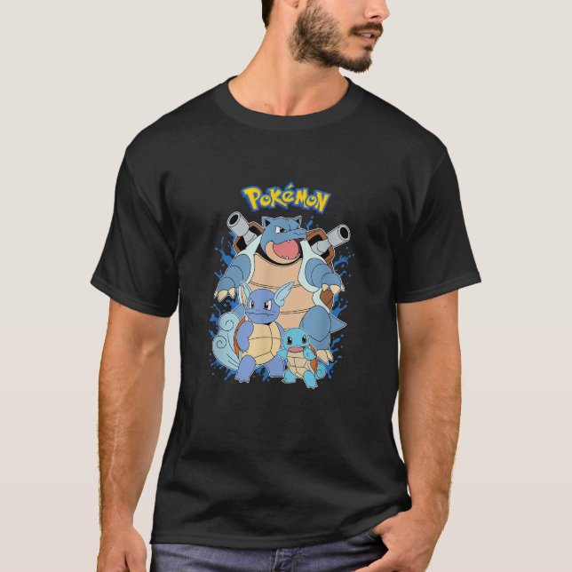 Camiseta Evolução do Pokémon Squirtle (Frente)