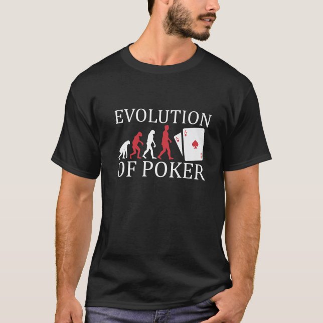 Camiseta Evolução do Poker Premium (Frente)