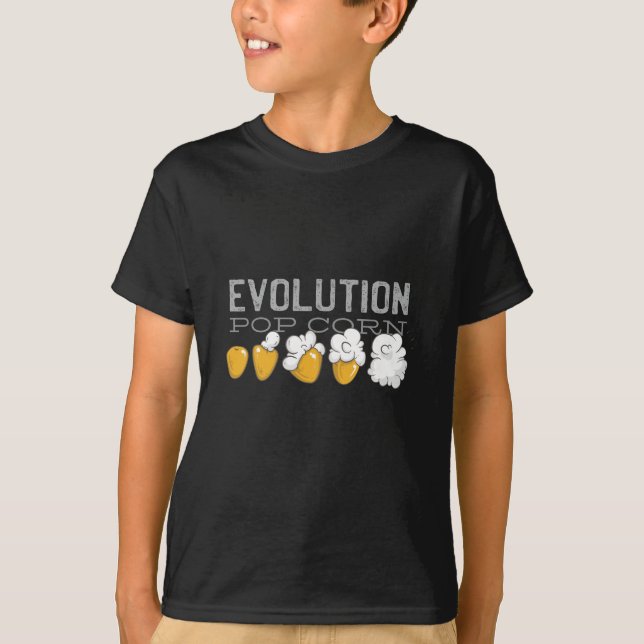 Camiseta Evolução do pop Corn (Frente)