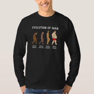 Camiseta Evolução Do Quebra-Gelo Do Partido Do Homem