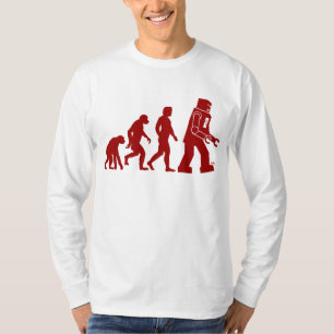 Camiseta Evolução do robô do homem no robô