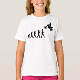 Camiseta Evolução do Salto de Motocross Humano