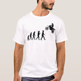Camiseta Evolução do Salto de Motocross Humano