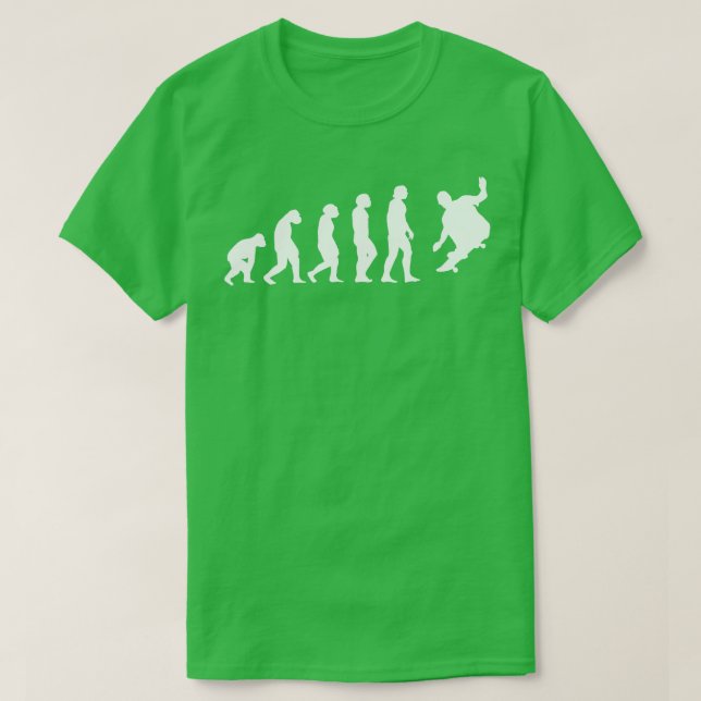 Camiseta Evolução do Skateboarder Skater (Frente do Design)