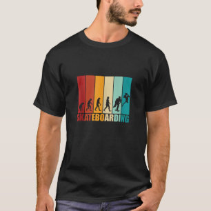 Camiseta Evolução do skatista skate retrô vintage