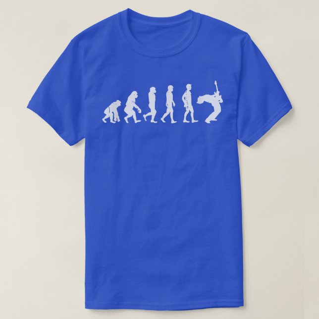 Camiseta Evolução Do Violão-Homem 721 (Frente do Design)