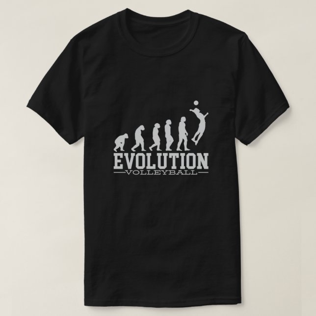 Camiseta Evolução do Voleibol Treinador do Volley Player Hi (Frente do Design)
