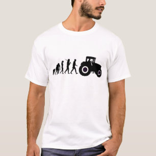 Camiseta Evolução dos fazendeiros de cultivar motoristas