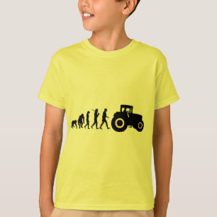 Camiseta Evolução dos fazendeiros de cultivar motoristas 