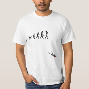 Camiseta Evolução dos mergulhos do SCUBA
