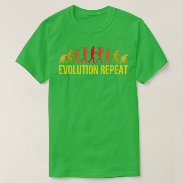 Camiseta evolução humana 2 (Frente do Design)