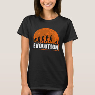 Camiseta Evolução Humana do Cão Griffon de Bruxelas para Ho