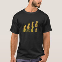 Evolução Humana para Robô Gold Tech Divertida