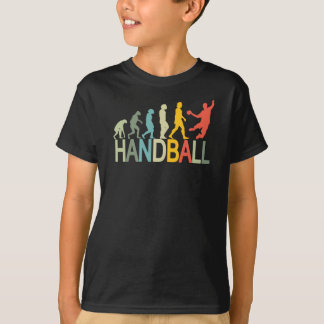 Camiseta Evolução incômoda do Design de Andebol