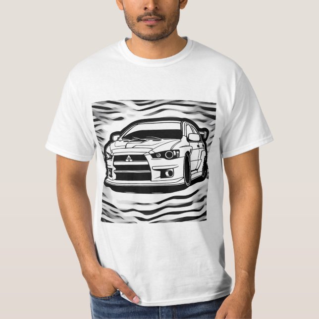 Camiseta evolução mitsubishi lancer (Frente)