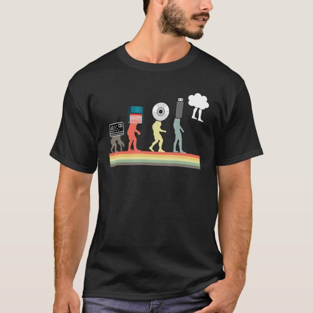 Camiseta Evolução Nuvem Codificação Programação Programador (Frente)