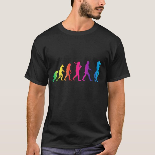 Camiseta Evolução peludo (Frente)