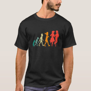 Camiseta Evolução Quadrada Dança Funny Retro