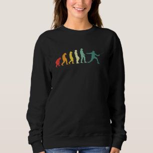 Camiseta Evolução Retroativa Da Esgrima Para O Atendedor Do