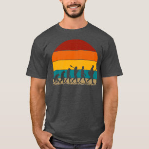 Camiseta Evolução Retroativa do Jogador de ViolãoViolão Acú