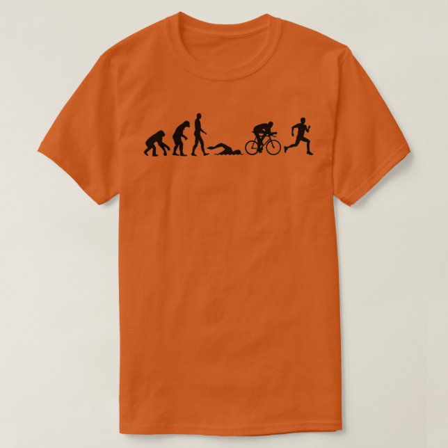 Camiseta Evolução triatlo 5 (Frente do Design)