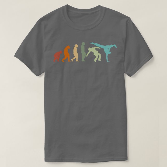 Camiseta EVOLUTION Capoeira Martial Arts Brazil Fight Art D (Frente do Design)