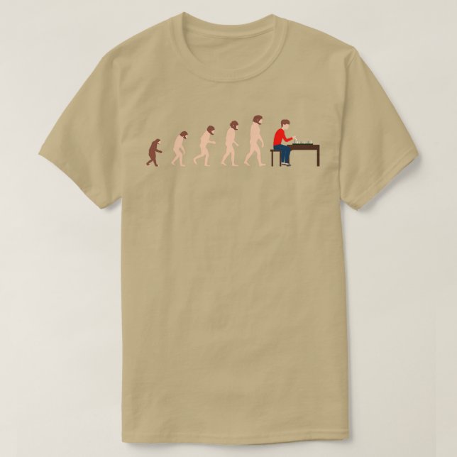 Camiseta Evolution Chess Player Funny Gift Idea  (2)  (Frente do Design)