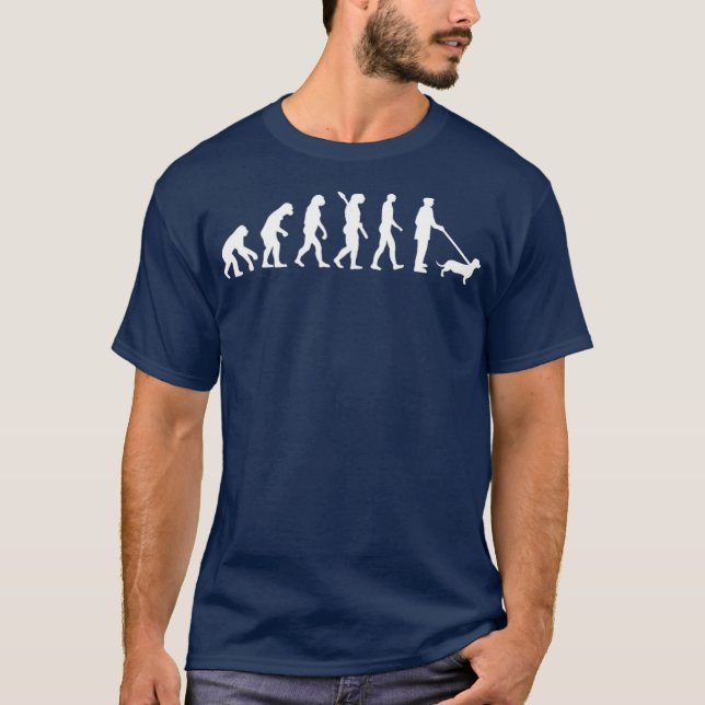 Camiseta Evolution Dachshund (Frente)
