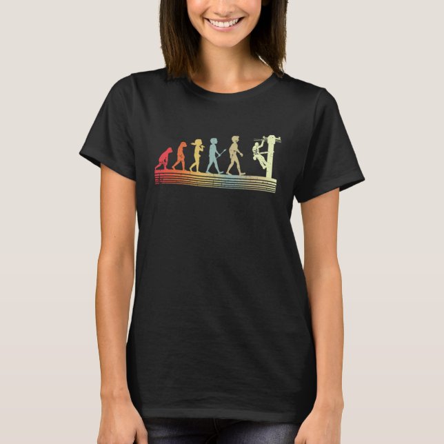 Camiseta Evolution Elements Eletrically Voltage Lineman Cir (Frente)