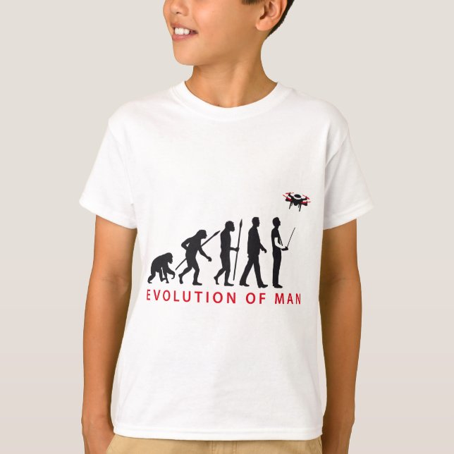 Camiseta evolution of ele controlling drone (Frente)
