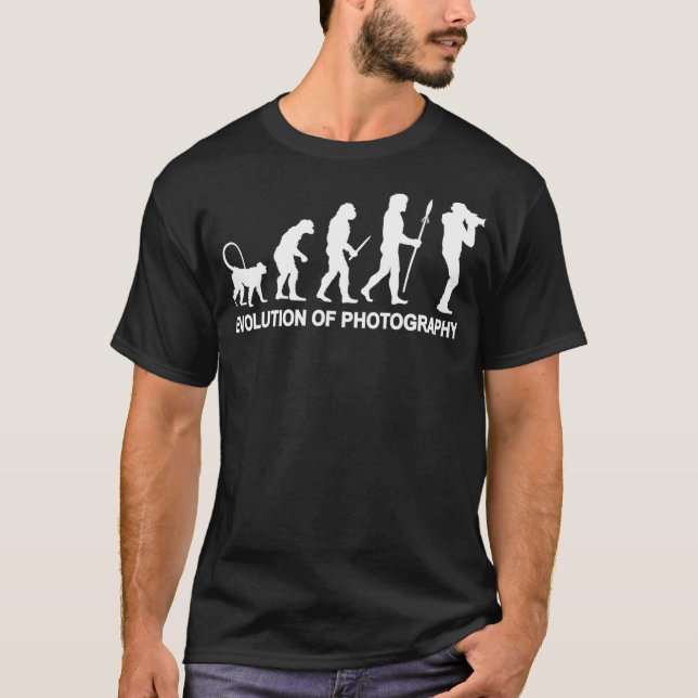 Camiseta Evolution of Photography for a Photographer  (Frente)