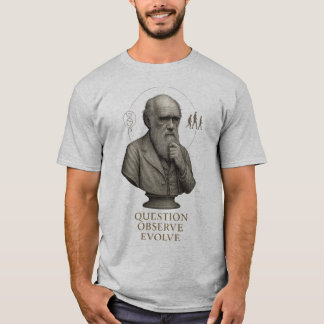 Camiseta EVOLUTION OF THOUGHT – Question. Observe. Evolve.