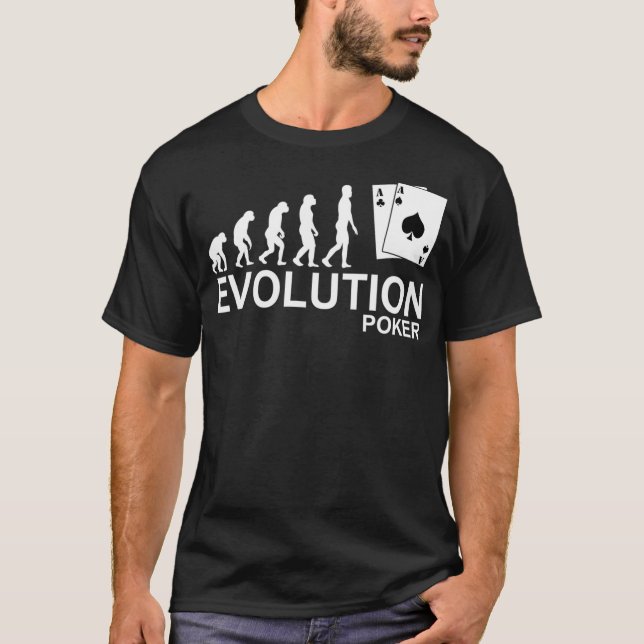 Camiseta Evolution Poker Tee  Gambling  (Frente)