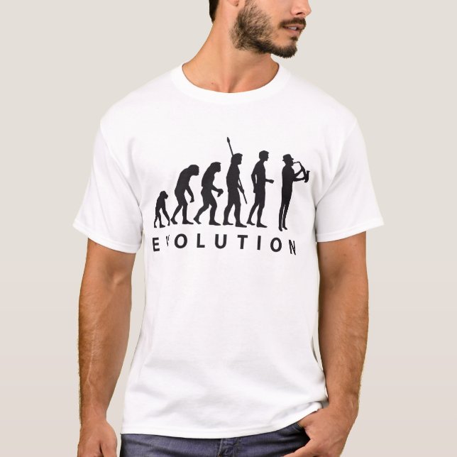 Camiseta evolution saxophon (Frente)
