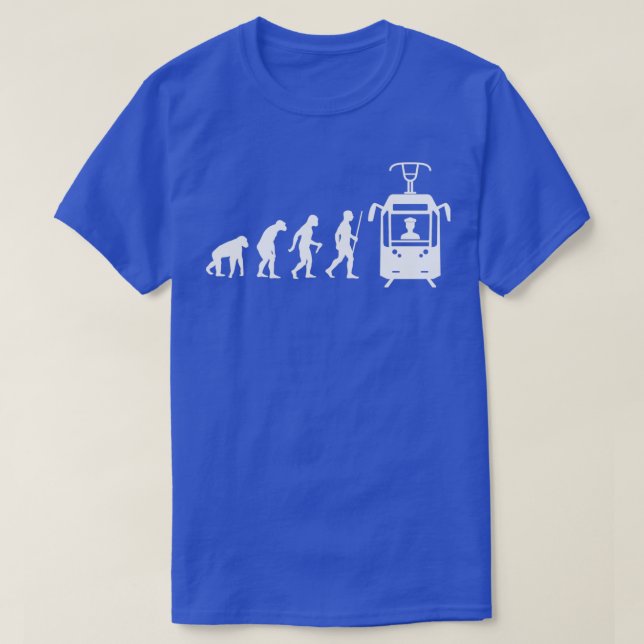 Camiseta Evolution Streetcar Driver Tram Occupation (Frente do Design)